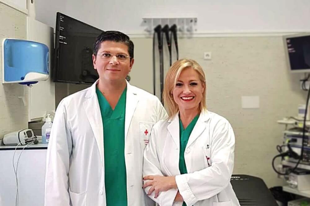 Especialistas en digestivo Córdoba en sala de endoscopias del Hospital Cruz Roja