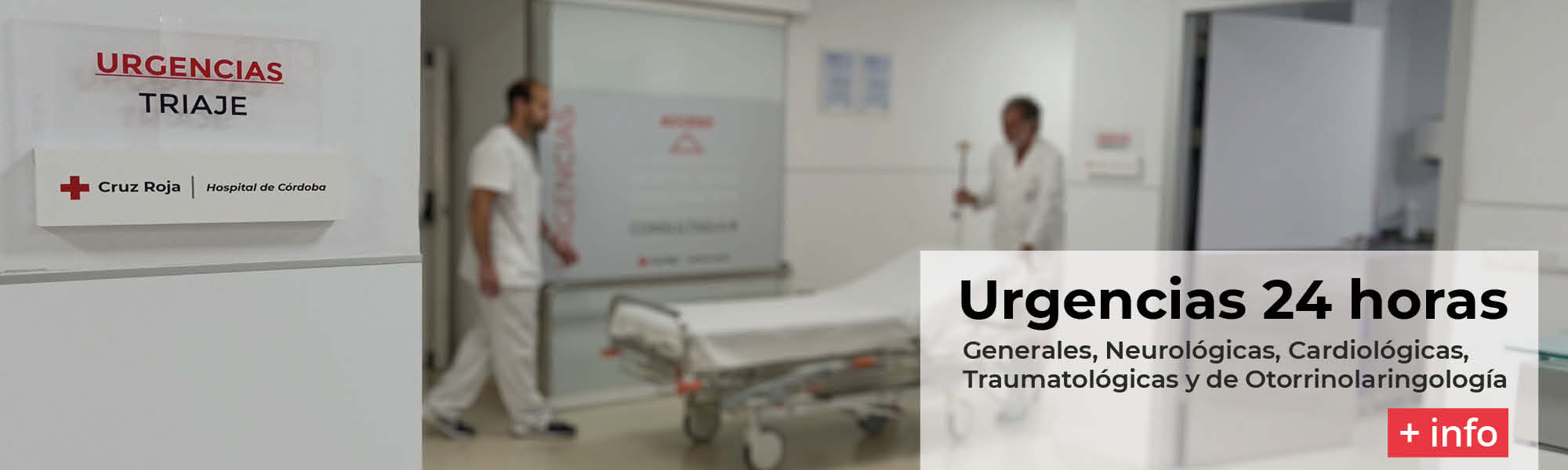 Urgencias 24 horas en Córdoba en Hospital privado Cruz Roja