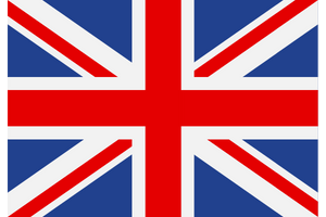 Bandera de Reino Unido para cambiar a inglés